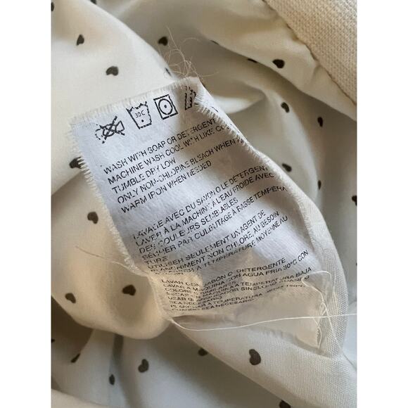 Y2K Roxy White Quilted Zip Up Jacket With A Fur Hood And Embroidery Size M - Picture 7 of 7